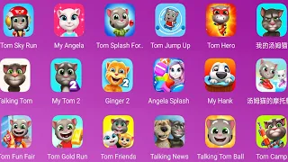 My Talking Tom 2,Talking Tom,Tom Camp,Tom Friends,Talking News,Tom Gold Run,Tom Fun Fair,Tom Jetski