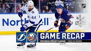 Tampa Bay Lightning vs New York Islanders | February 08, 2024 | Game Highlights | NHL Regular Season