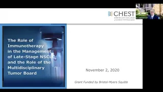 The Role of Immunotherapy in Late Stage NSCLC Webinar