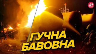 💥ЗСУ ВНОЧІ уразили нафтобазу у Макіївці / Кадри вибухів