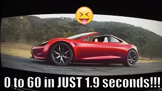 THE NEW TESLA ROADSTER 0-60 in 1.9 SECONDS