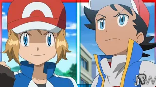 Pokémon - Serena wearing Ash's clothes vs Goh wearing Ash's outfit | XYZ & Journeys (HD/1080p)