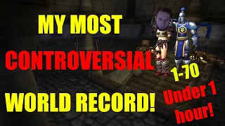 MY MOST CONTROVERSIAL SPEEDRUN! 1-70 IN UNDER 1 HOUR! DRAGONFLIGHT WORLD RECORD