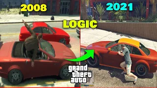 steal locked car in GTA games (GTA 4, GTA  5) | Evolution of car logic in GTA games part 4 |