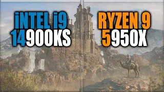 14900KS vs 5950X Benchmarks - Tested in 15 Games and Applications