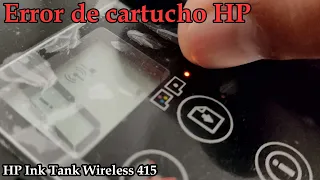 Error de cartucho tricolor  HP - HP Ink Tank Wireless 415