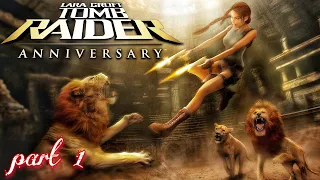 Tomb Raider Anniversary pc walkthrough part 1 (Full HD 60FPS)