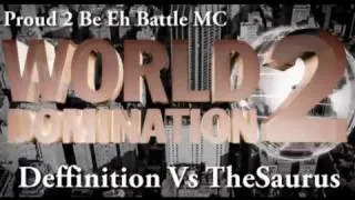 KOTD - The Saurus vs Deffinition (Proud2BEhBattleMC WD2)