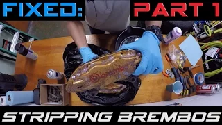 Stripping Powdercoat on Brembo's // Part 1
