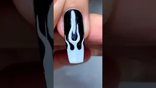 Tutorial de como hacer diseño efecto llamas (fuego) en uñas acrilicas fácil y rapido!!!