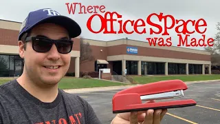 OFFICE SPACE Filming Locations THEN-N-NOW 2021 - PRINTER SCENE RECREATION