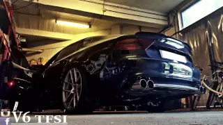 VSIX| Audi A7 3.0TFSI straight pipe full exhaust Brutal sound