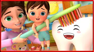 Brush your teeth Song , London Bridge is Falling Down - Banana Cartoon Preschool [HD]