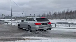 Дрифт от Булкина на новом Mercedes Benz E63S Универсал w213 #short #like #shortvideo #bulkin