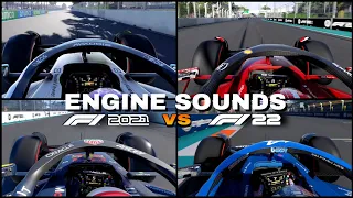 F1 2021 vs F1 22 ENGINE SOUNDS