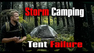 Huge Storms - Camping In the OneTigris Cosmitto - Tent Failure and Flooding Adventure