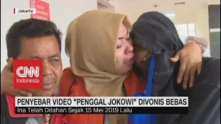 Tangis Haru Penyebar Video "Penggal Jokowi" Saat Divonis Bebas