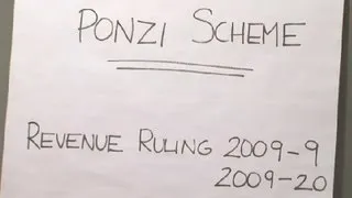 Tax Breaks for Ponzi Scheme Victims : Financial Planning & You