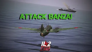 G4M1 Bombers in the Pacific Banzai Attack - IL-2 1946 | Cinematic