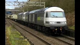 QUADRUPLE loco headed , TRIPLE new 777 units PLUS many 'barrier' wagons!!!! 22nd March, 2023