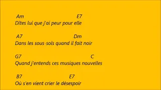 Claude François - Magnolias For Ever . Karaoké d accords pour accompagner la chanson a la guitare .