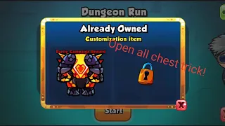 Bomber friends dungeon run trick. Open all chests!