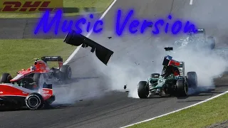 F1 2013 Onboard Crashes Music VERSION