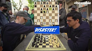 Chess Hustler Plays SICILIAN DEFENSE Against Grandmaster Anish Giri in Street Chess