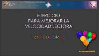 VELOCIDAD LECTORA - LOS COLORES - NEE - NIVEL 2