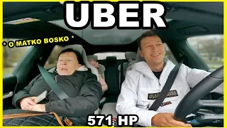 UBER - reakcja na przyspieszenie 571 HP Taycan 4s !