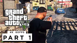 GRAND THEFT AUTO 5 Walkthrough Gameplay Part 1 - (PC 4K 60FPS) RTX 3090 MAX SETTINGS