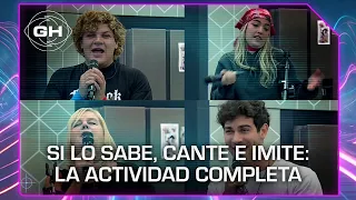 Si lo sabe, cante e imite: espiamos la casa en un desafío donde está prohibido reírse - Gran Hermano