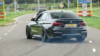 550hp BMW M3 F80 - LOUD Revs, Powerslides and HUGE BURNOUT!