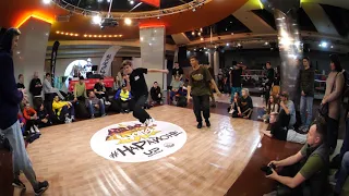 The Breakoniers bboy D-Way & Bars vs Crazy Force Раменское - брейкданс батлы AUTUMN WARS