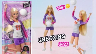 #barbie 2023 made to move doll vollyball player Unboxing review| made to move doll vollyball player