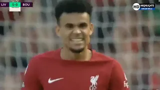 Liverpool 9-0 against Bournemouth 22/23 premier league