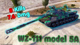 WZ-111 model 5A - 8 Frags 7.6K Damage by player JaxonR922