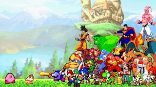 Kirby vs Everybody (Kirby vs Mario Pokemon Sonic Avengers Dragon Ball plus many more)