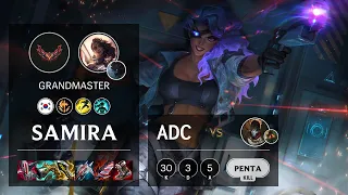 Samira ADC vs Jhin - KR Grandmaster Patch 12.5