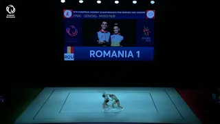 Sarmiza NICULESCU & David GAVRILOVICI (ROU) - 2021 Aerobics Europeans, Mixed Pairs final