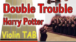 Double Trouble - Harry Potter - Halloween - Violin - Play Along Tab Tutorial