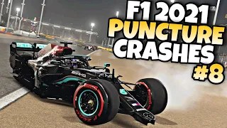 F1 2021 PUNCTURE CRASHES #8