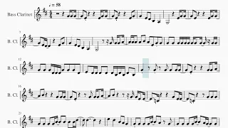 SUPER EASY Bass Clarinet Sheet Music: How to play TEXAS HOLD 'EM  by Beyonce