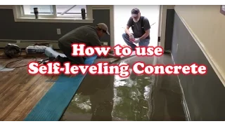 How to Level uneven floor with Self Leveling Concrete