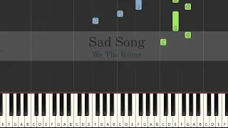 Sad Song | We The Kings | C Major Easy Piano