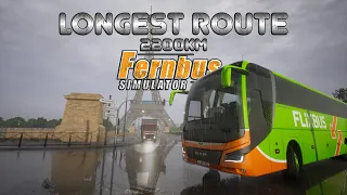 Longest Route | Paris to Flensburg | Fernbus Simulator | Logitech G29