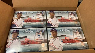 2018 TOPPS CLEARLY AUTHENTIC CASE BREAK (ACUNA JR PULL!)+ TOPPS UPDATE