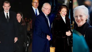 The royal families arrive to Greece for the late king Constantine's funeral #royalfamily