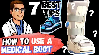 BEST AirCast Boot TIPS [Broken Ankle, Broken Foot or Sprained Ankle!]