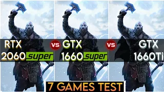 RTX 2060 Super vs GTX 1660 Super vs GTX 1660 Ti | 7 Games Test | 1080P